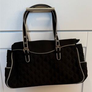 Vera Bradley Black Quilted Shoulder Bag